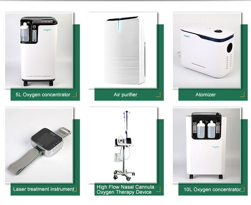 Taşınabilir Oksijen Bar Taşınabilir Oksijen Konsantratörü 5L Tıbbi Taşınabilir Tıbbi Cihaz