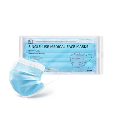 3 Kat Tek Kullanımlık Tıbbi Maske% 95 BFE Tek Kullanımlık Sigara Dokuma Yüz Maskesi