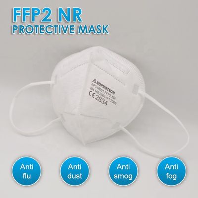 Elastik Kulak Askısı Maskesi GB / T 32610 KN95 5 Katlı Dokunmamış Kumaş Maske