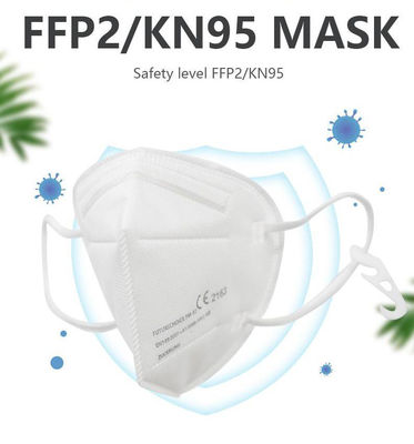 KN95 Çok Katmanlı FFP2 Toz Maskeleri, Beyaz Liste Kirlilik Karşıtı Yüz Maskesi