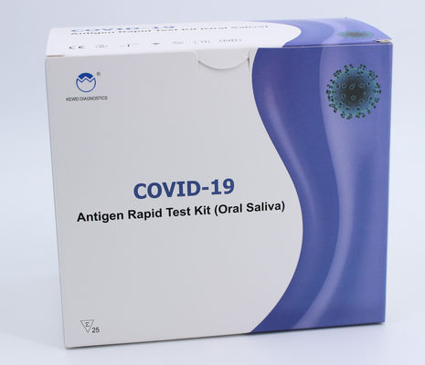 Oral Tükürük Testi Covid-19 Antijen Hızlı Test Kiti% 95 Hassasiyet Bir Adım Testi