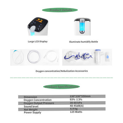 Akıllı kontrol sistemli Oksijen Konsantratörü CE onaylı ev veya hastane kullanımı hava sağlayıcısı