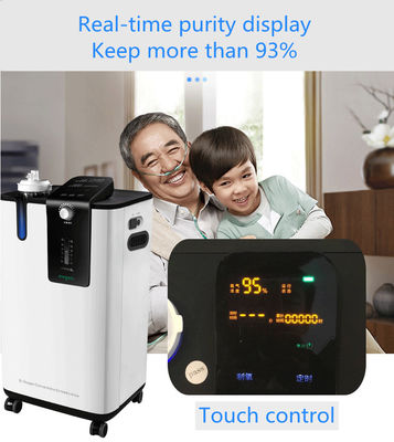 % 96 Saflık Alarmı 5lmp Medikal Oksijen Konsantratörü Nebulizatör ile Taşınabilir