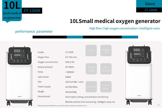 Dual Flow 10lmp Medikal Oksijen Konsantratörü 10 Litre